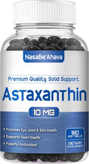 ASTAXANTHIN 180 CÁPSULAS 10MG | Antioxidante, Mejora la vista, Trigliceridos, Inflamación, Sistema inmunológico.