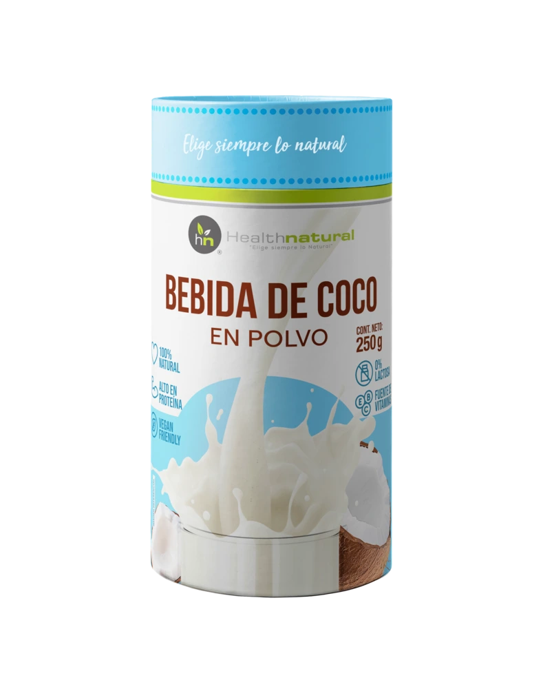 Bebida de Coco Orgánico en Polvo, 250 g (En envase biodegradable) - Salud Vida Peru