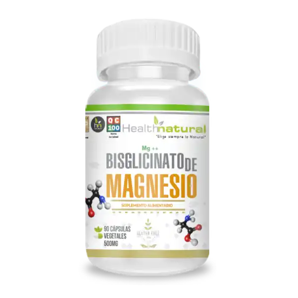 Bisglicinato de Magnesio 500mg. 90 cápsulas vegetales