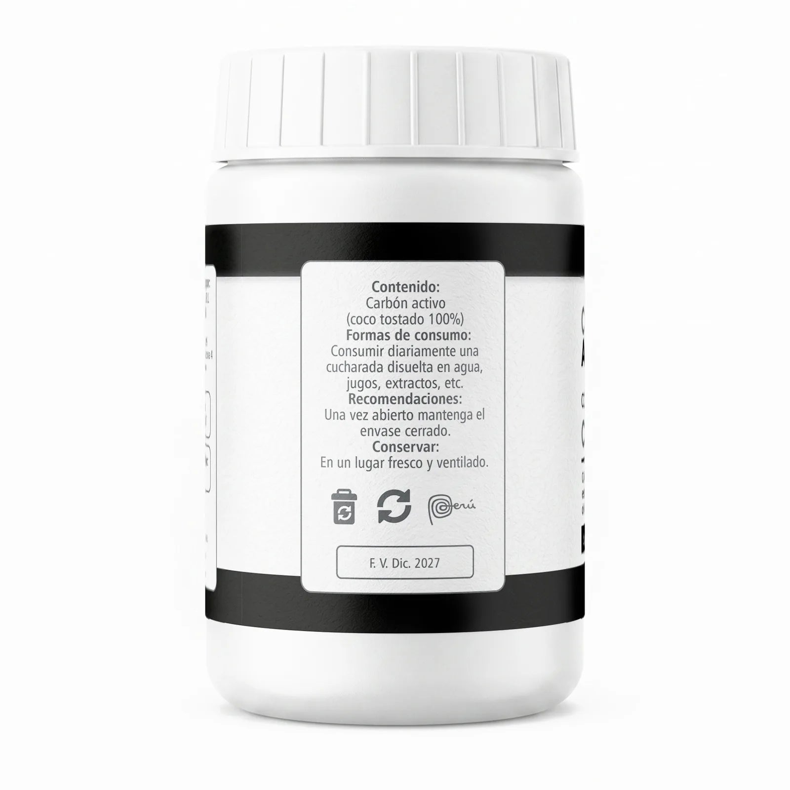 Carbón Activado de Coco Complex | Alivio Digestivo - Premium (200g)