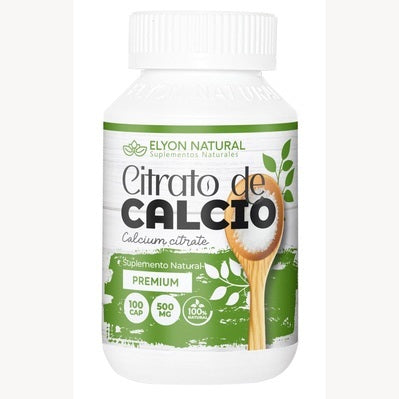 Citrato de Calcio 500mg 100 cápsulas - Fortalece Huesos y Dientes