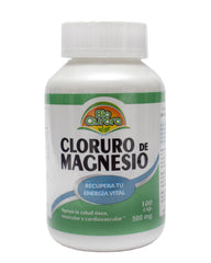 Cloruro De Magnesio 500mg.  100 cápsulas
