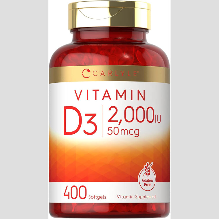 Vitamina D3 2000 UI | 400 cápsulas blandas