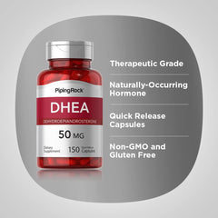 DHEA 50MG 150 Cápsulas| Equilibrio hormonal, Menopausia, Antienvejecimiento.