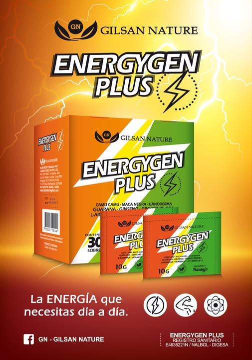 Energygen Plus 30 sobres - Energía - Concentración- Stress