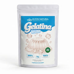 Gelatina Sin Sabor Bovina en Polvo 1kg - repostería, postres, bebidas y recetas saludables,  sin azúcar r.