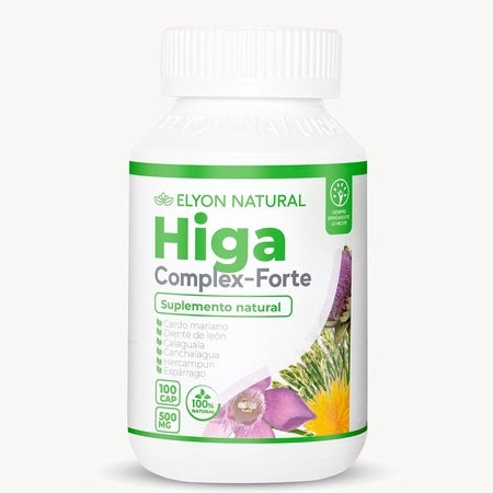 Higa Complex Forte 500mg  100 Cápsulas. Hígado  y Desintoxicante