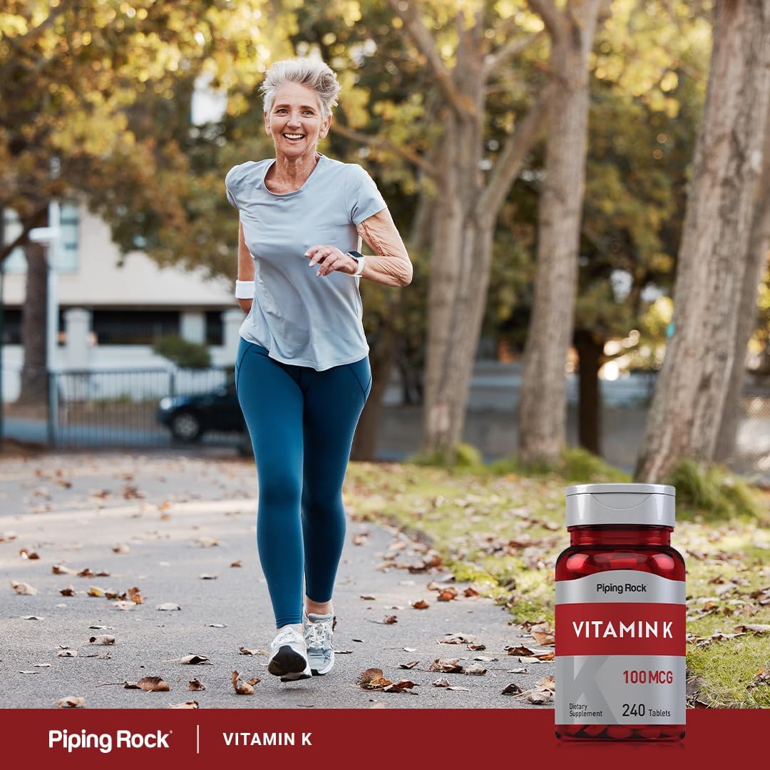 Vitamin K | 100 mcg | 240 Tabletas|  Non-GMO, Libre de gluten