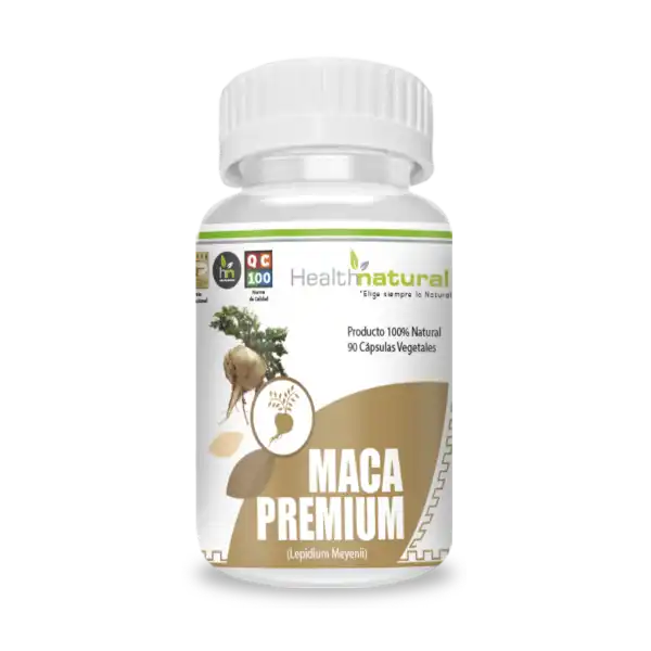 Maca Premium, 90 Cap. Vegetales 500mg.