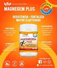 Colágeno Magnegem Plus 330g.+Citrato de Magensio y Citrato de Zinc