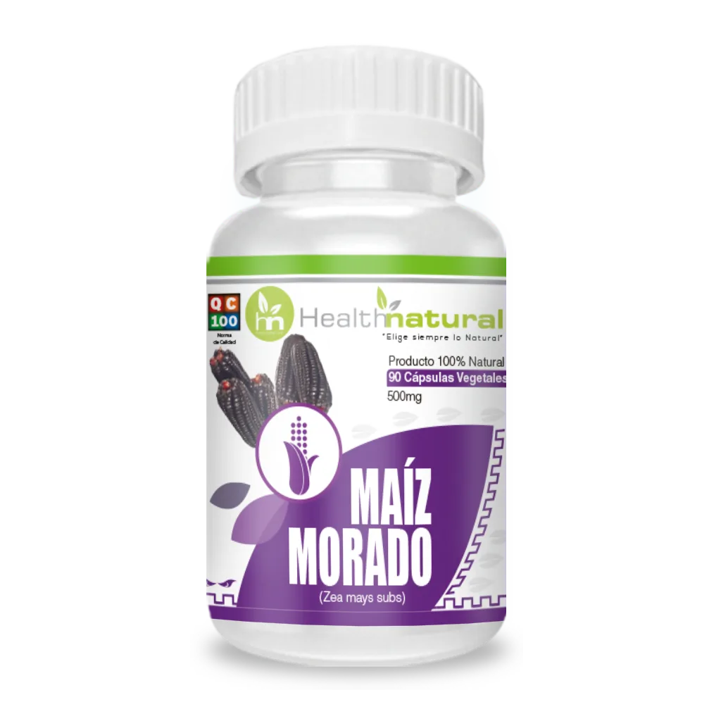 MAÍZ MORADO 90 CÁPSULAS 500MG | Presión arterial, Presión sanguínea, Colesterol, Sistema inmunológico. (Copia) - Salud Vida Peru