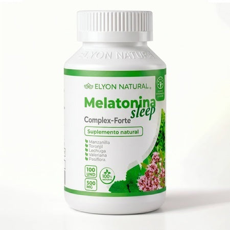 Melatonina Sleep Complex Forte 500mg  100 cápsulas - Sueño y Stress