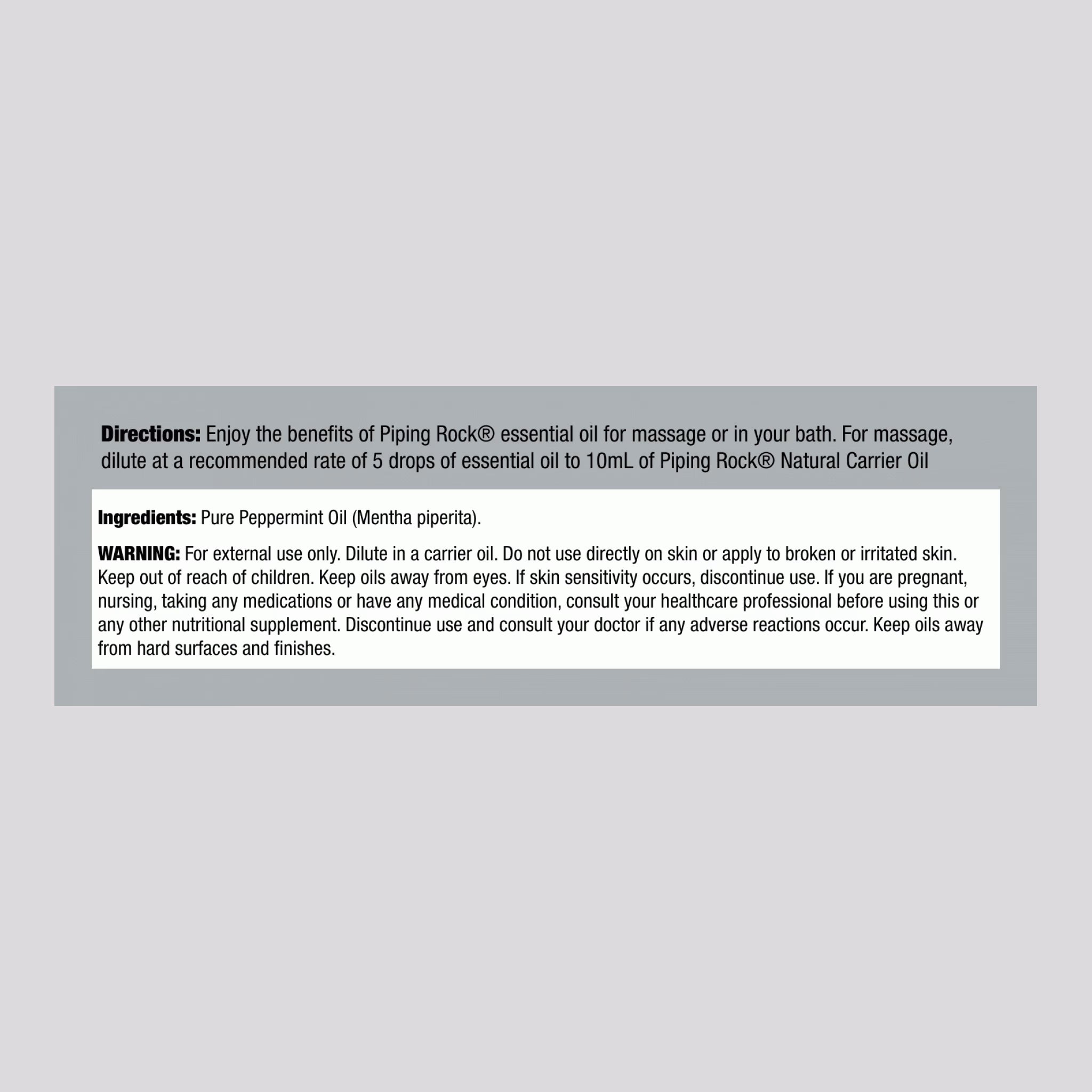 Aceite Esencial de Menta 59ml.