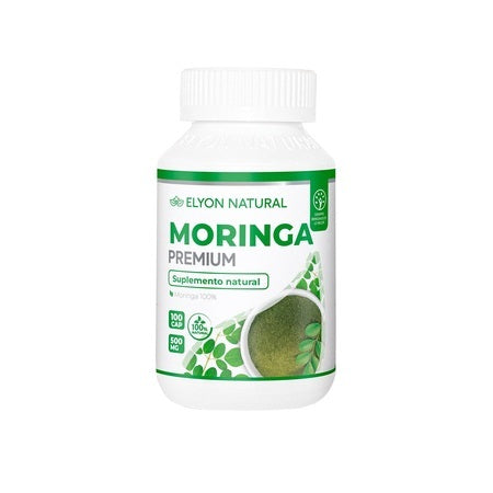 Moringa 500mg.  100 Cápsulas | Multivitamínico Natural, Antiinflamatorio y Regulador de Glucosa