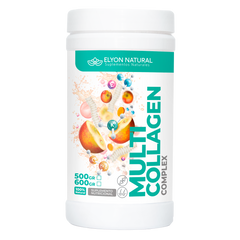 Multi Collagen – Colágeno Hidrolizado con Curcumina, Cartílago de Tiburón, Magnesio, Potasio, Vitamina E y Camu Camu – Frasco 500g