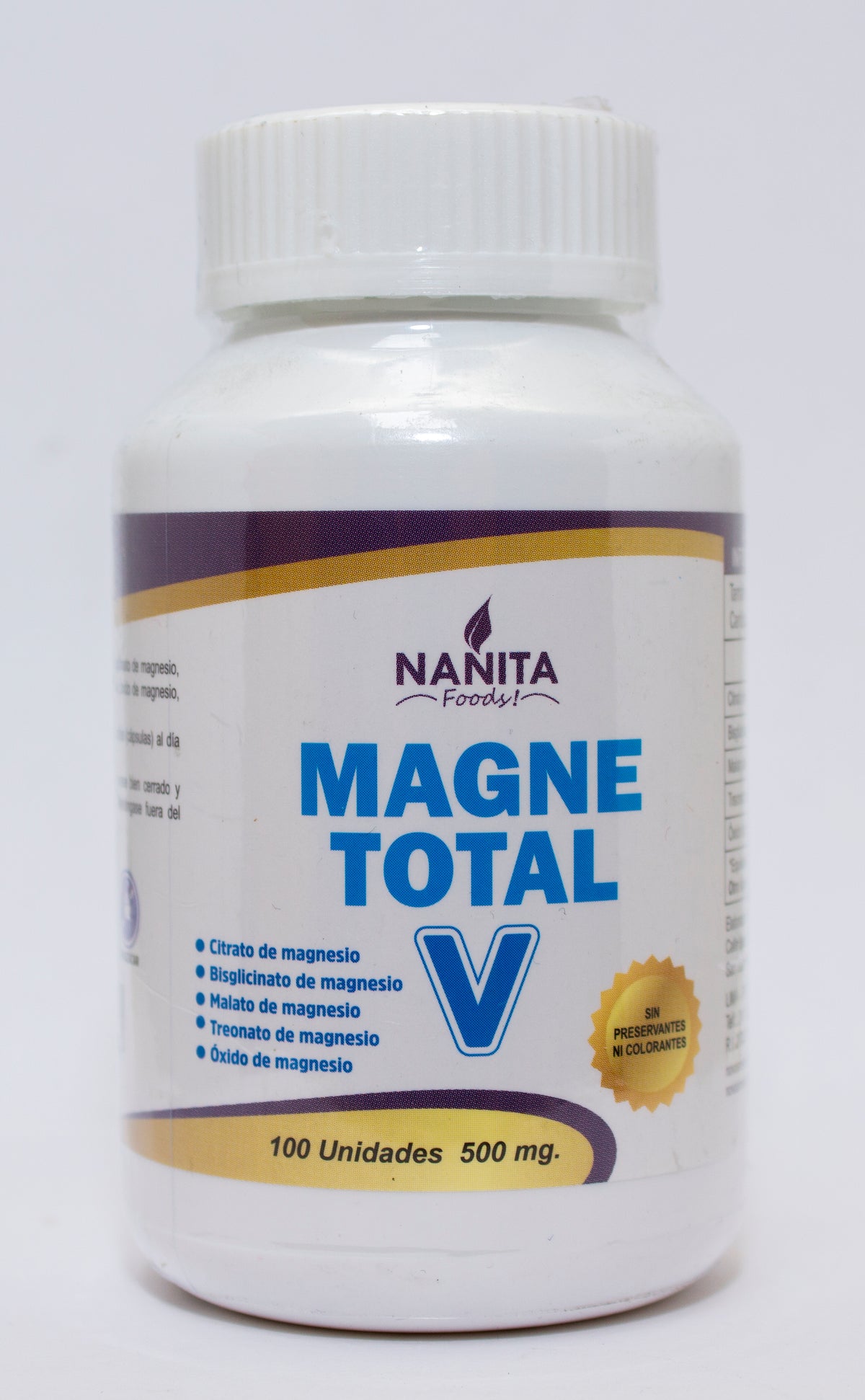 Magne Total V 500mg. 100 cápsulas
