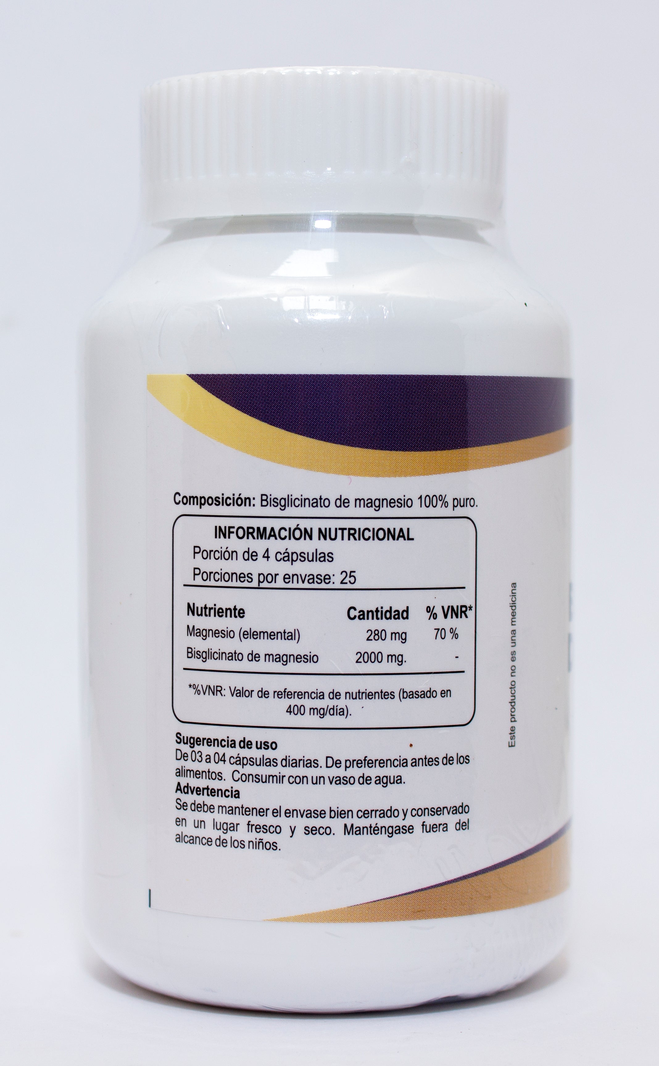 BISGLICINATO DE MAGNESIO 500MG 100 Cáp.| Sueño, Estrés, Ansiedad, Función muscular y nerviosa.