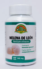 MELENA DE LEÓN 100 CÁPSULAS 500MG B.A. | Estado de ánimo, Estimulación neurológica, Estómago, Antioxidante. (Copia)