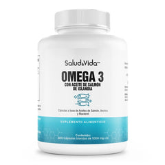 Omega 3 con Aceite de Salmon de Islandia 1000 mg 200 Cápsulas
