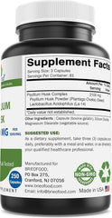 Psyllium 2100mg P/S 250 Cápsulas - Estreñimiento - Función digestiva - Salud Vida Peru