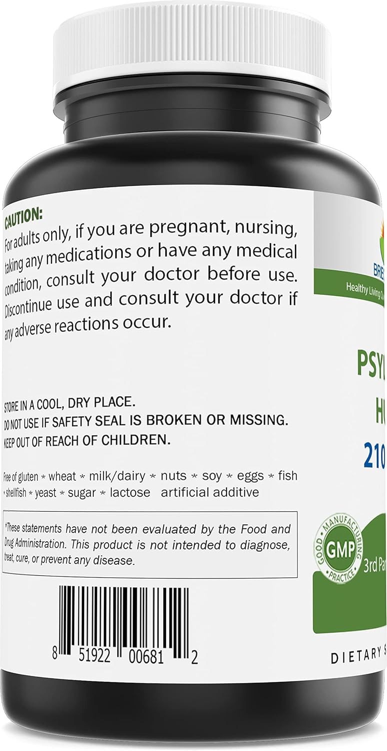 Psyllium 2100mg P/S 250 Cápsulas - Estreñimiento - Función digestiva - Salud Vida Peru
