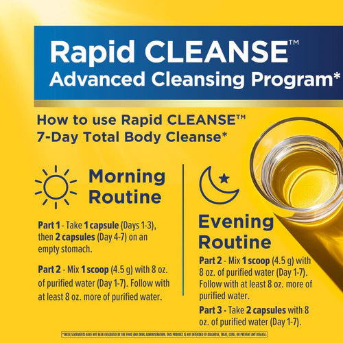 Rapid Cleanse 28 cápsula + 63g.  polvo - Limpieza colon