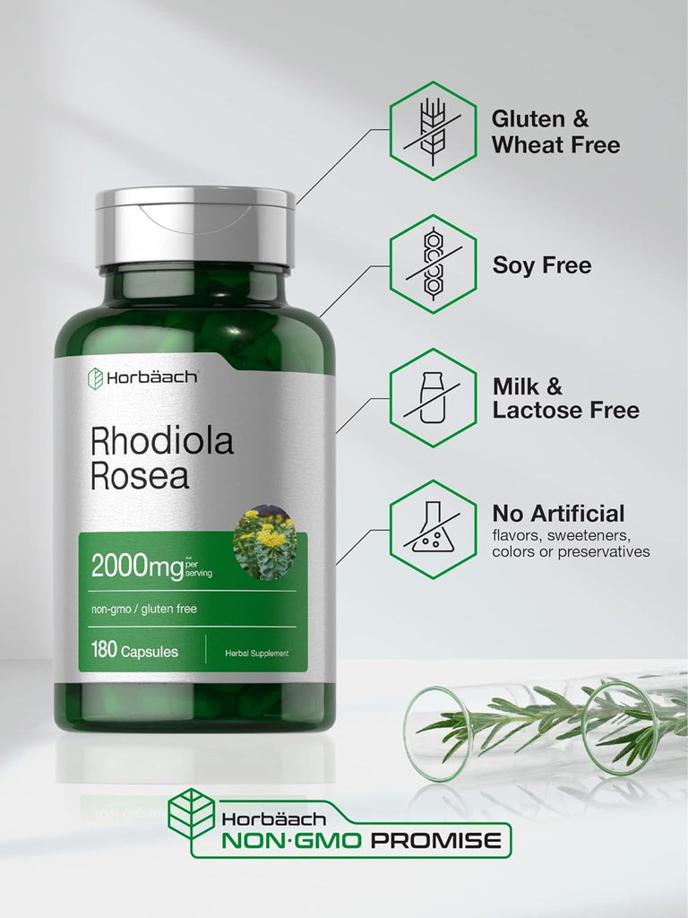 Rhodiola rosea 1000 mg | 180 cápsulas