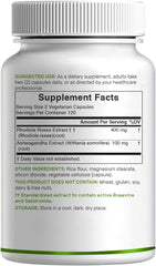 Rhodiola con Ashwagandha 5000mg. p/s 240 cápsulas