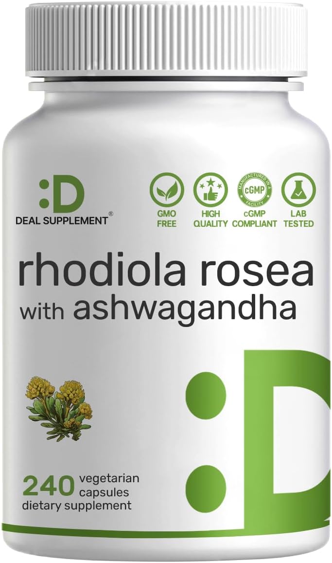 Rhodiola con Ashwagandha 5000mg. p/s 240 cápsulas