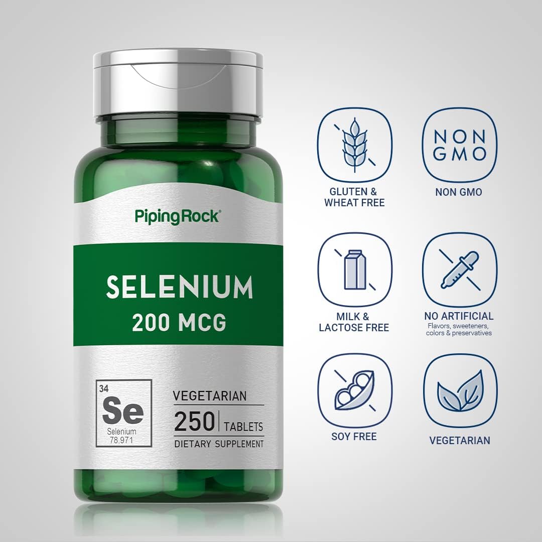 Selenio alta potencia 200 mcg | 250 tabletas vegetarianas