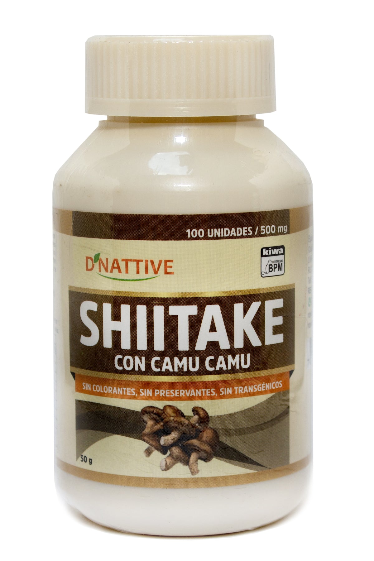 Shiitake con Camu Camu 500mg. 100 cápsulas