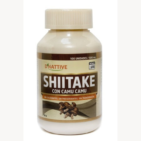 Shiitake con Camu Camu 500mg. 100 cápsulas