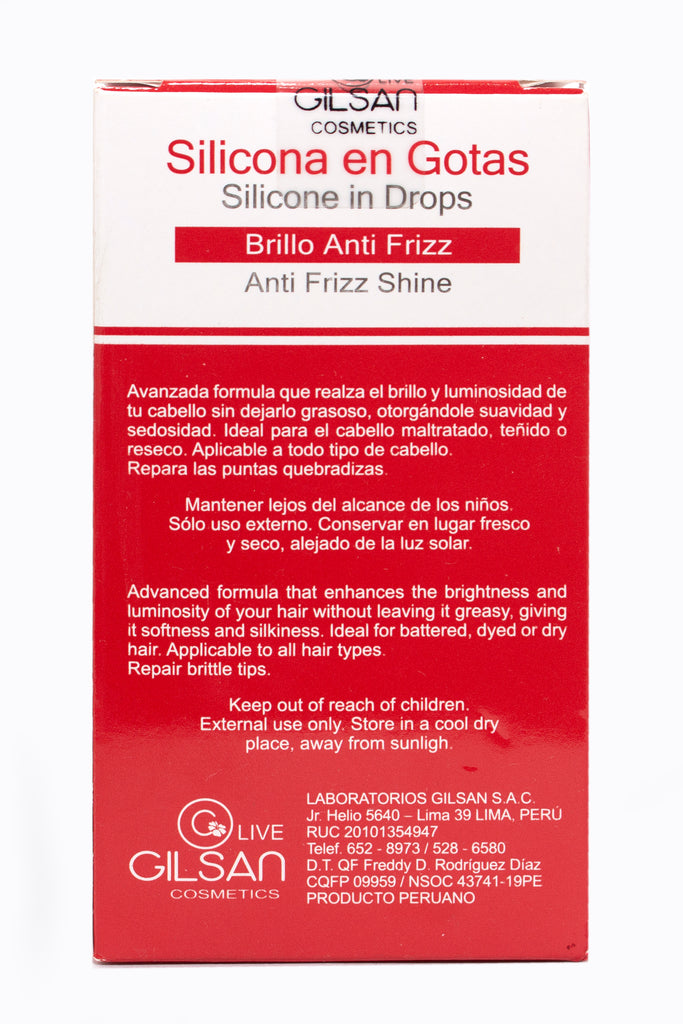 SILICONA EN GOTAS ANTI FRIZZ 30ml.