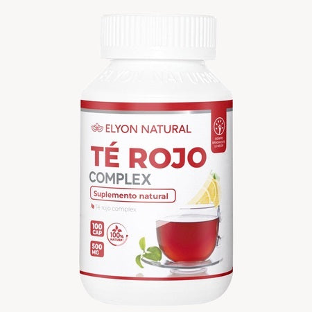 Té Rojo Complex 500mg  100 Cápsulas – Quema Grasa y Control del Peso con Extractos Naturales
