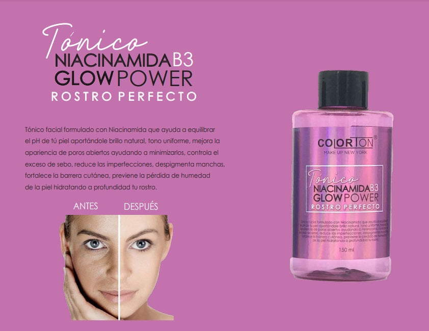 Tónico Facial Niacinamida 150ml. - Aclarador - Anti acné