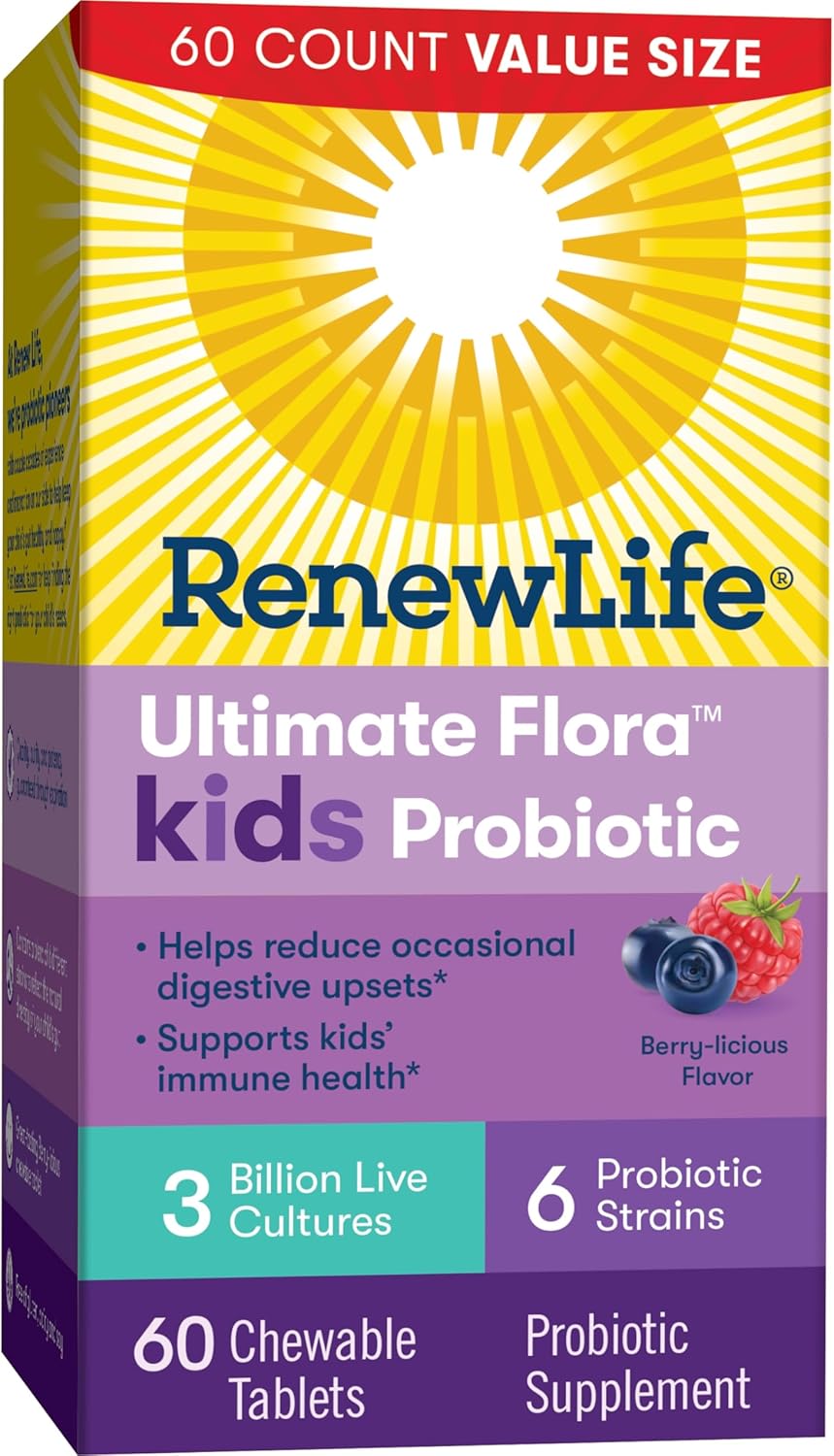 Probiótico  niños 60 tabletas masticables - Molestias digestivas ocasionales