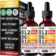 Vitamina B12 5000mcg , sublingual, metilcobalamina y B6 - Energía - Cerebro - Apoyo Cardíaco.