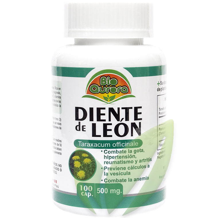 Diente de León 500 mg | 100 cápsulas