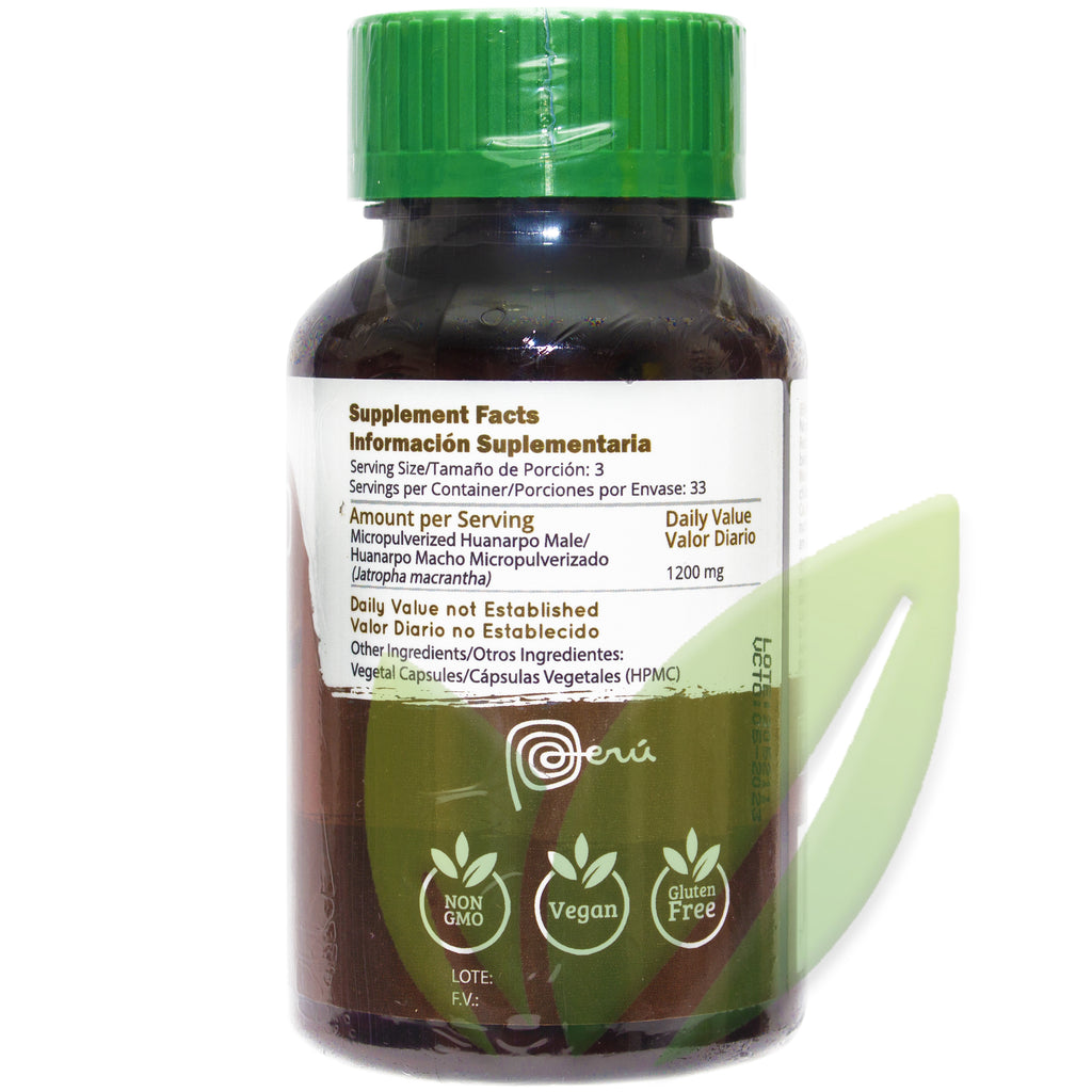 Huanarpo macho 400 mg | 100 cápsulas