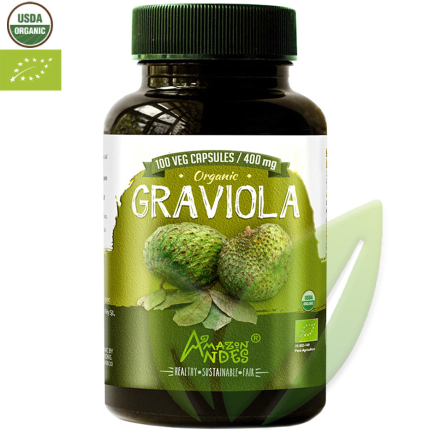 Graviola orgánica 400 mg | 100 cápsulas veg