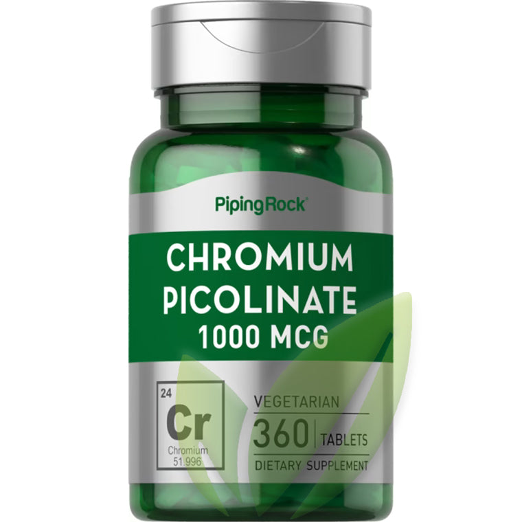 Picolinato de cromo 1000 mcg | 360 tabletas veg.