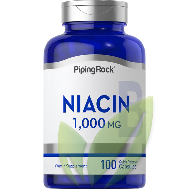 Niacina (produce enrojecimiento) 1000 mg | 100 cápsulas