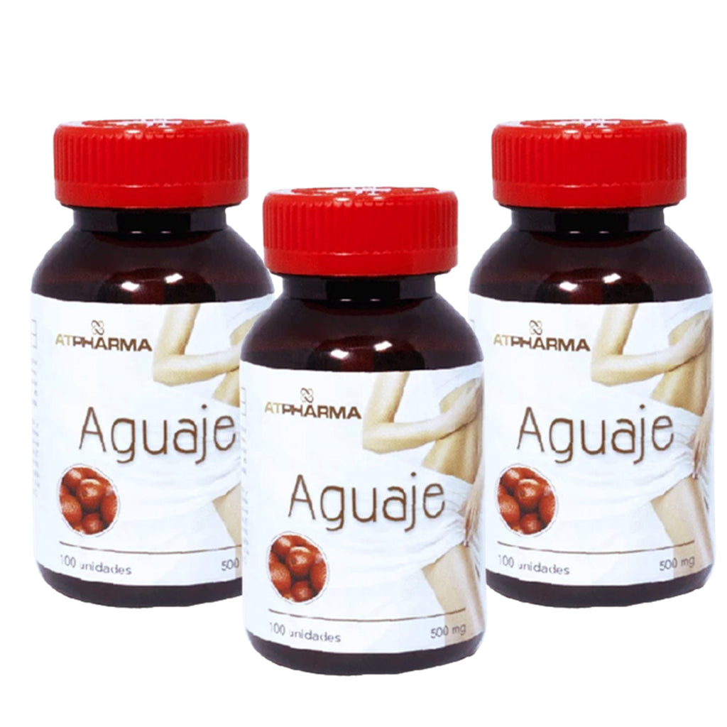Aguaje X 3 frascos (500 mg | 100 cápsulas c/u)