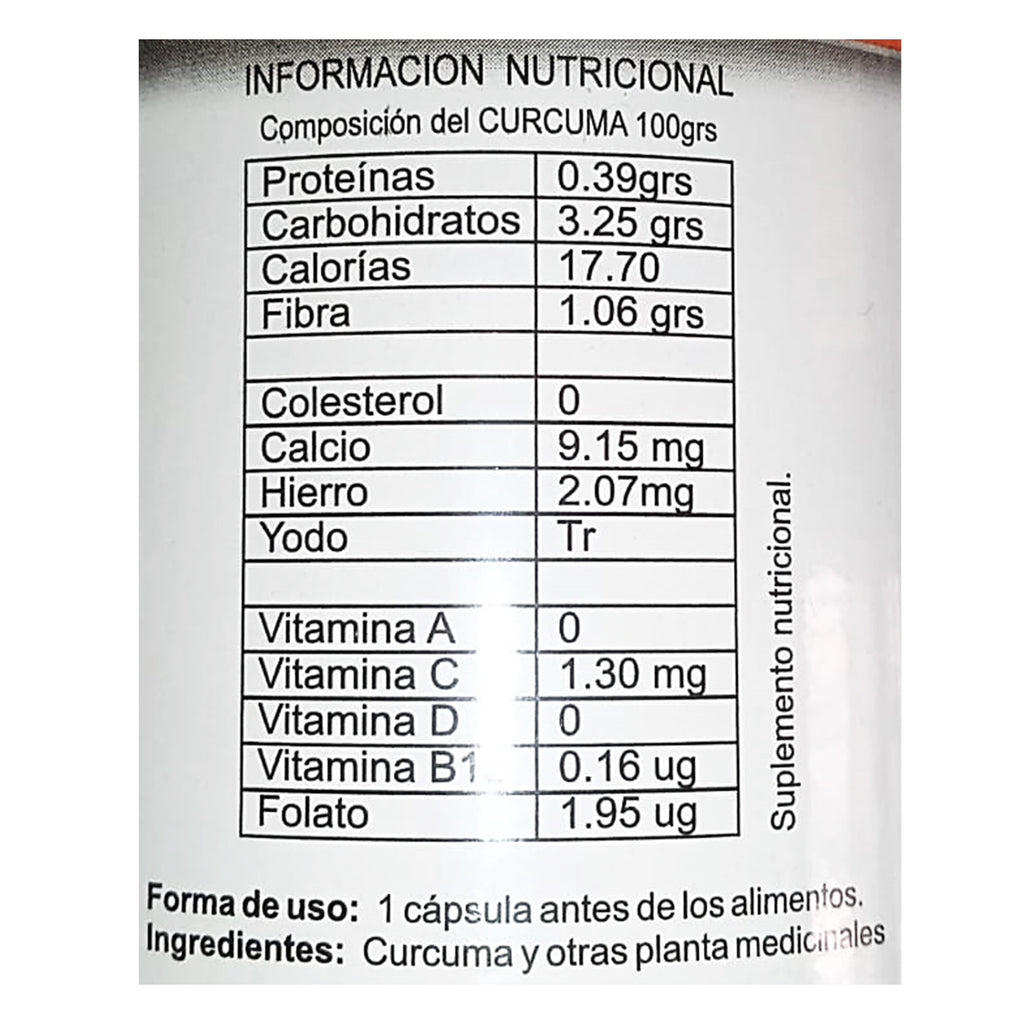 Curcumax Mx (cúrcuma) 500 mg | 100 cápsulas