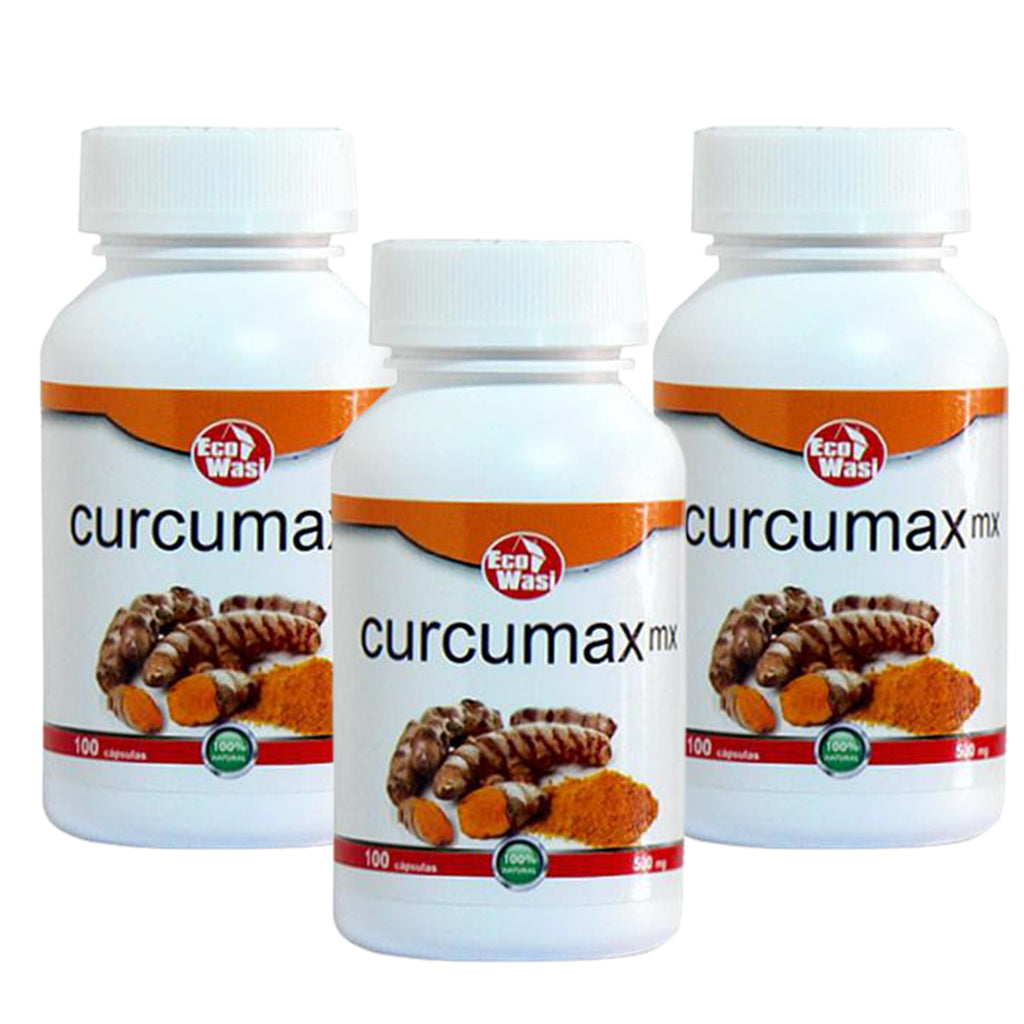 Curcumax Mx (cúrcuma) X 3 frascos (500 mg | 100 cápsulas c/u)