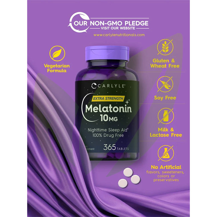 Melatonina 10 mg | 365 tabletas