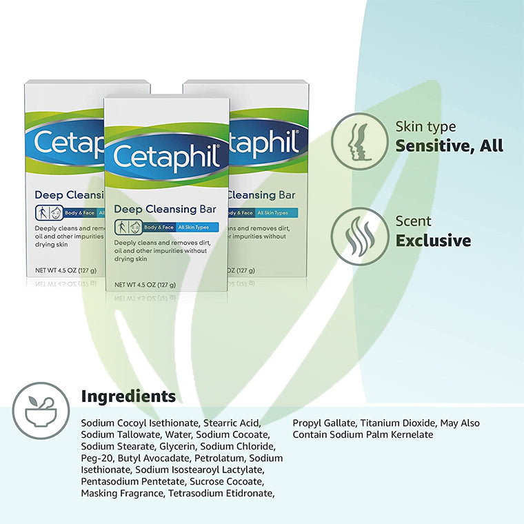 Jabón Cetaphil (3 Unidades)