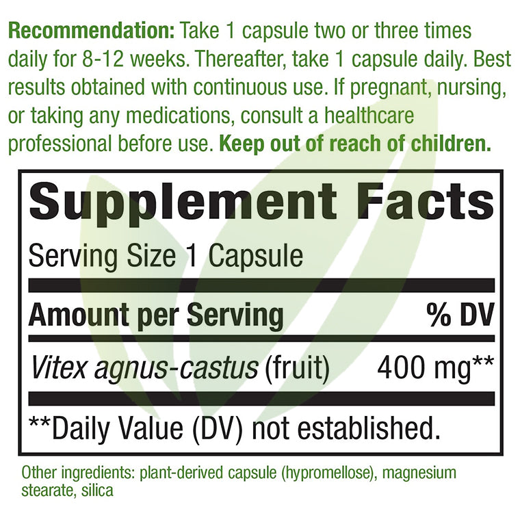 Vitex Fruit 400 mg p/s | 320 cápsulas veganas