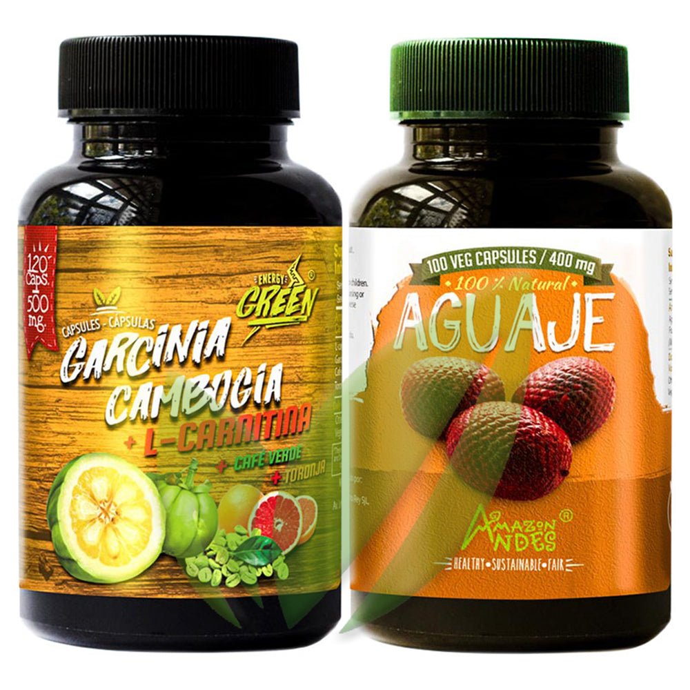 Pack Moldea tu Figura: Aguaje (400 mg x 100 caps) + Garcinia Cambogia (500 mg x 120 caps)
