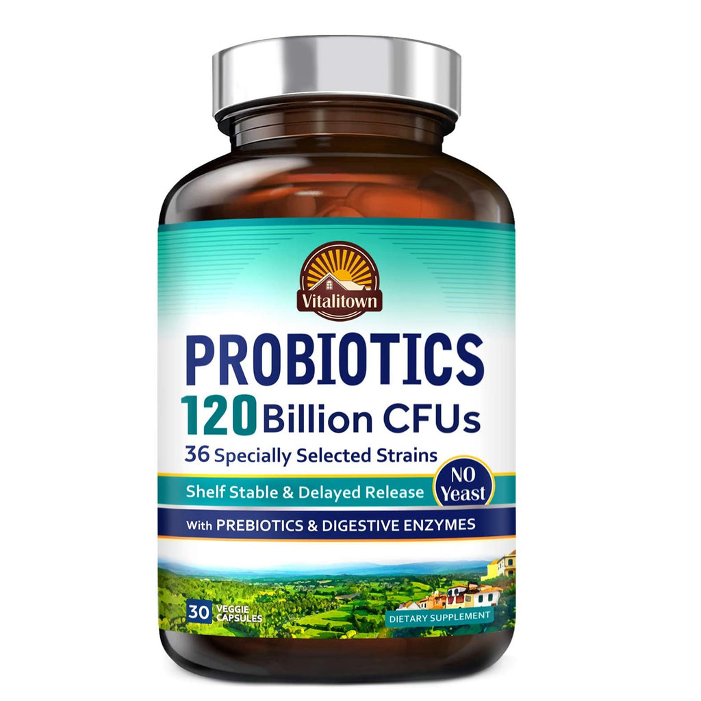 Probiótico 120 mil millones CFUs | 30 cápsulas vegetarianas